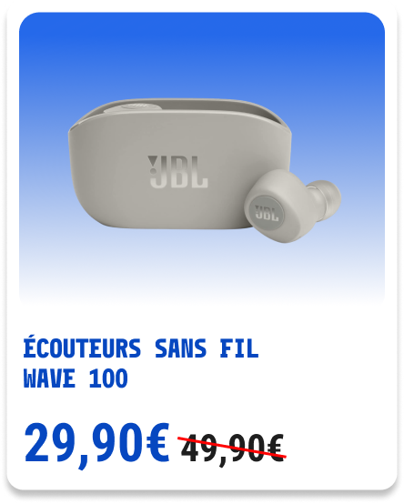 16 - ECOUTEURS SANS FUL WAVE 100