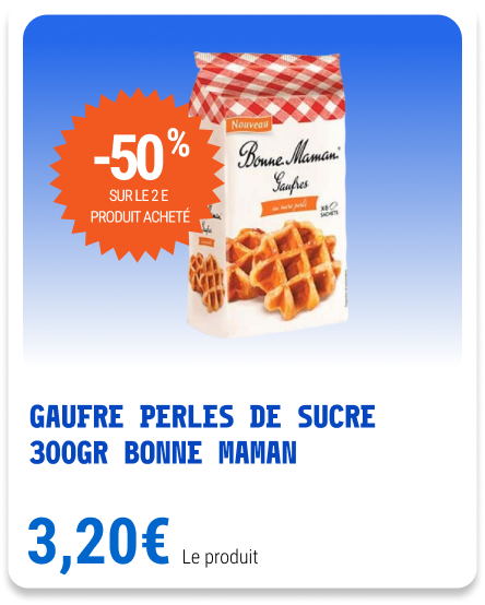 4-gaufre perles de sucre 300gr BONNE MAMAN
