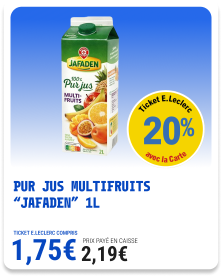 8 - Pur jus multifruits “jafaden” 1L